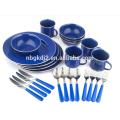 Outdoor-Emaille Becher für Camping Geschirr Set Becher / Schüssel / Teller